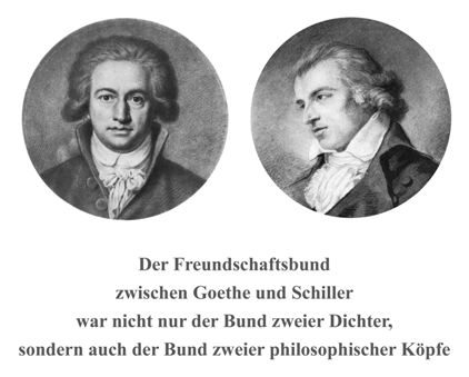 Abb. Freundschaftsbund Goethe -  Schiller